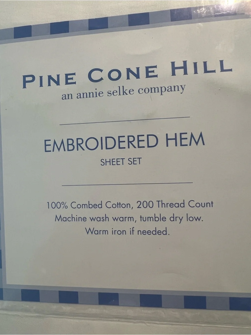 Pine Cone Hill crisp white